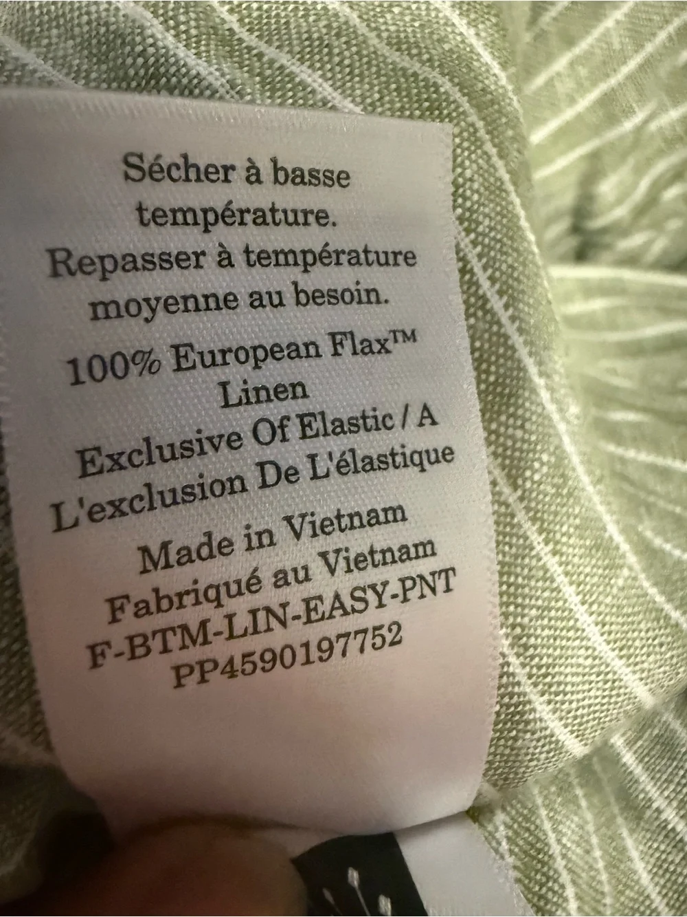 EVERLANE- WOMEN’S EASY 100% LINEN PANTS-XXL